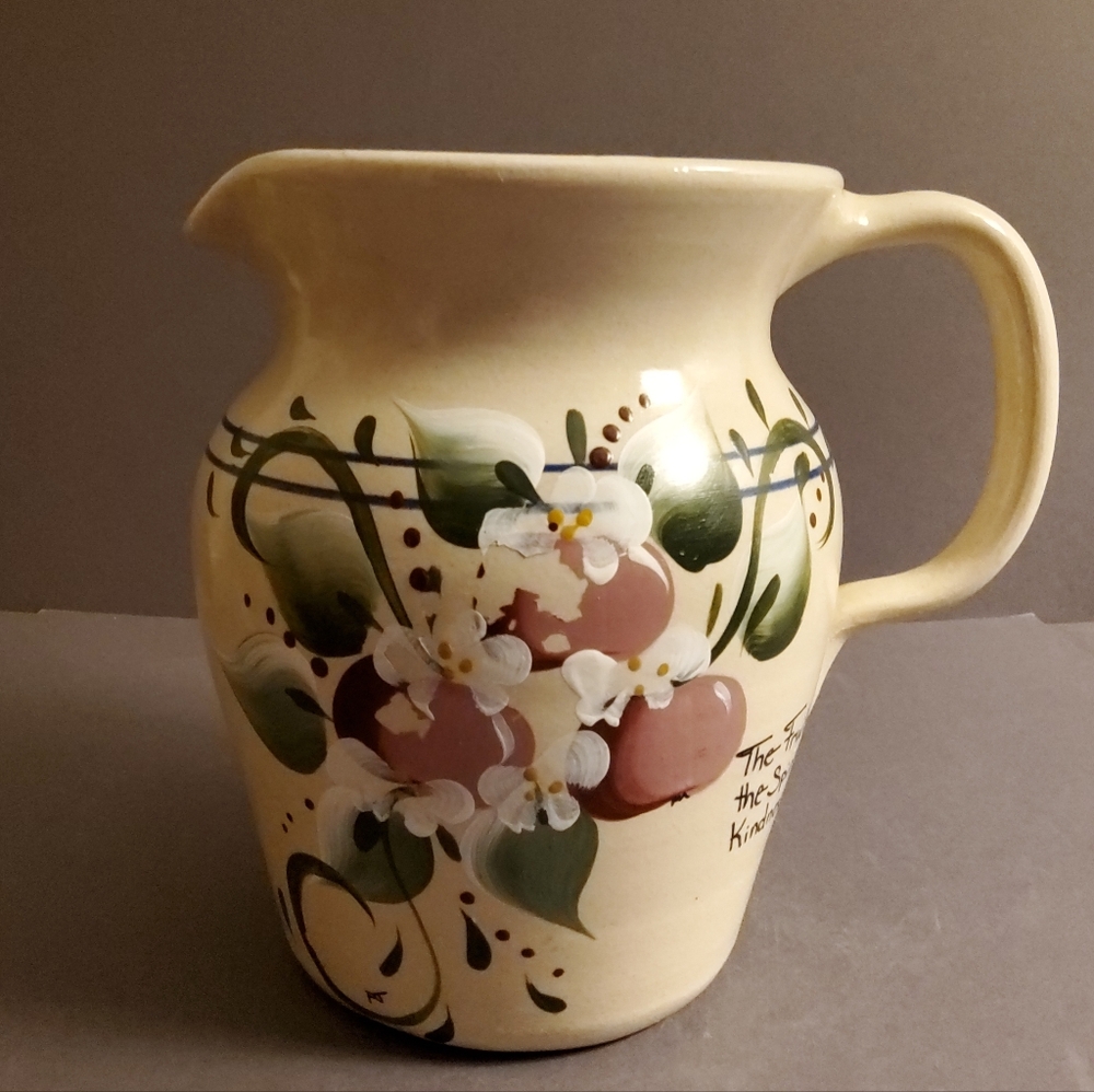 The Fruit of the Spirit is Kindness Handturned Pottery Pitcher